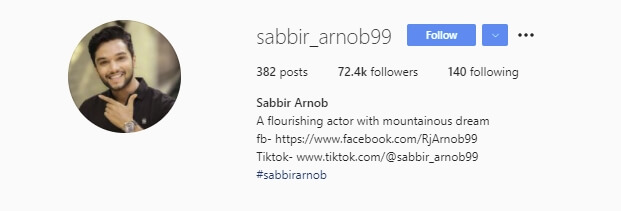 Sabbir Arnob pics Instagram
